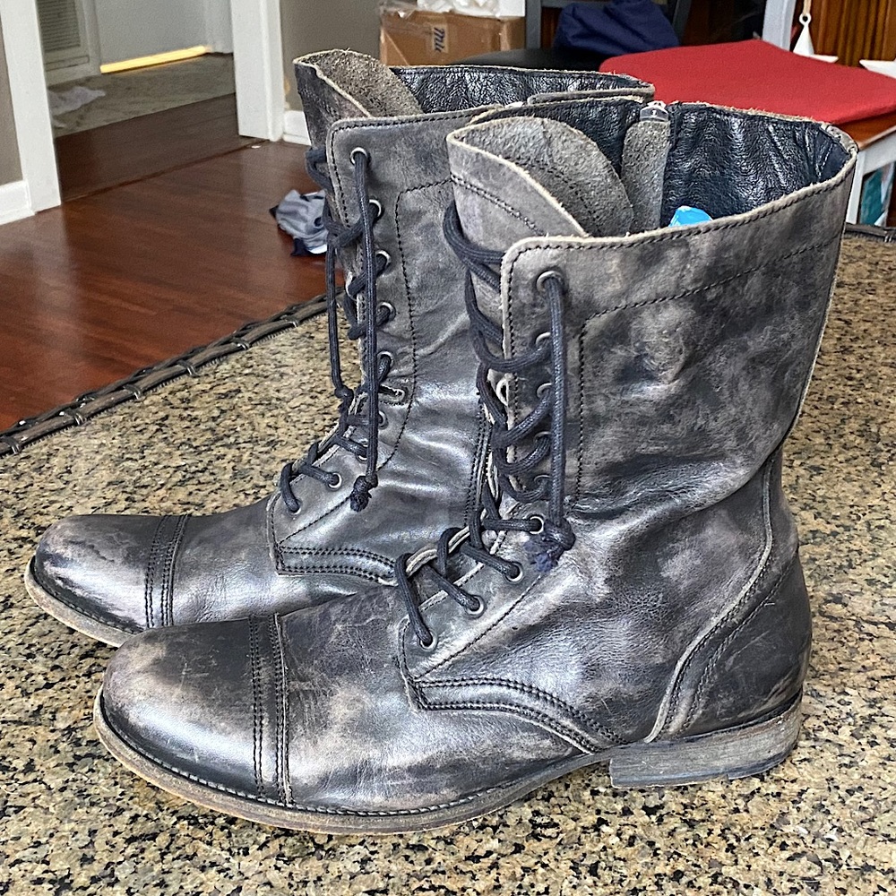 Allsaints Spitalfields Leather Boots - Size 44